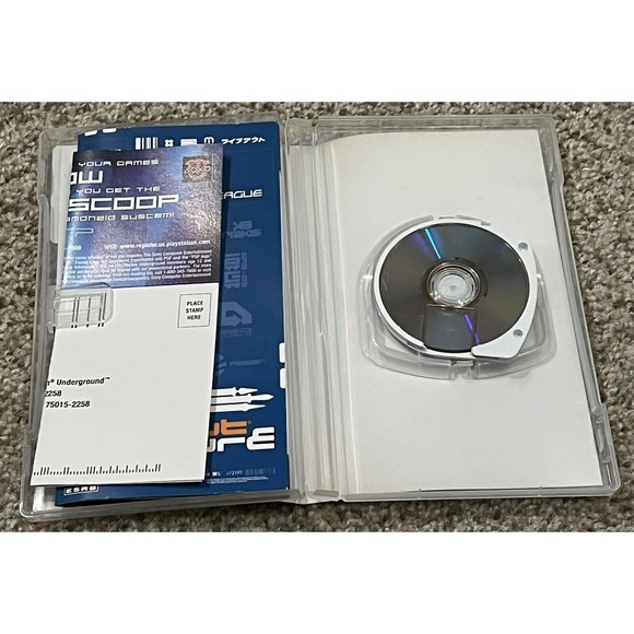 Wipeout Pure Sony Playstation PSP Registration! Complete CIB Black Label Manual! - Picture 4 of 4